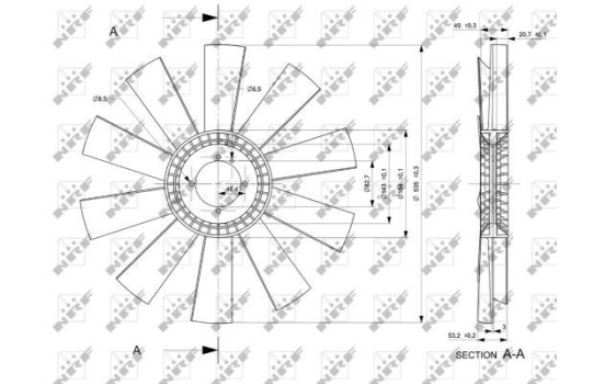 Cooling fan 49828 NRF, Image 2