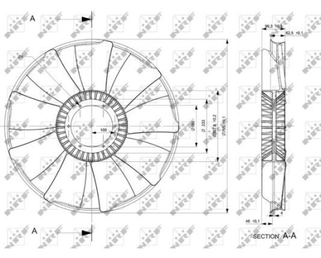 Cooling fan 49829 NRF, Image 2