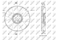 Cooling fan 49849 NRF