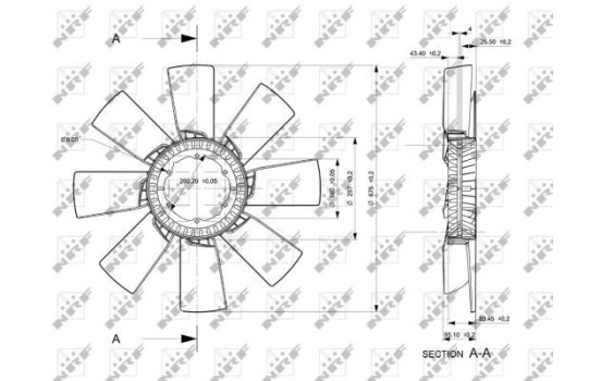 Cooling fan 49856 NRF, Image 2