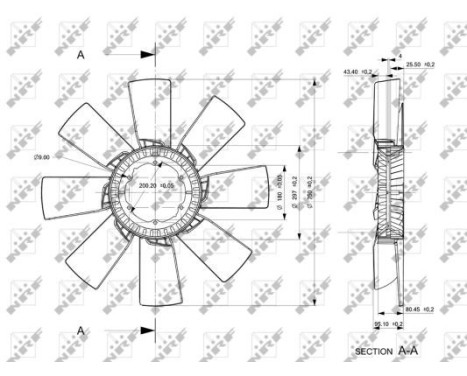 Cooling fan 49857 NRF, Image 2