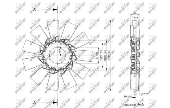 Cooling fan 49866 NRF, Image 2