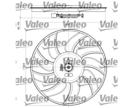 Cooling fan 696350 Valeo, Image 3