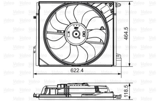 Cooling fan 696882 Valeo, Image 2
