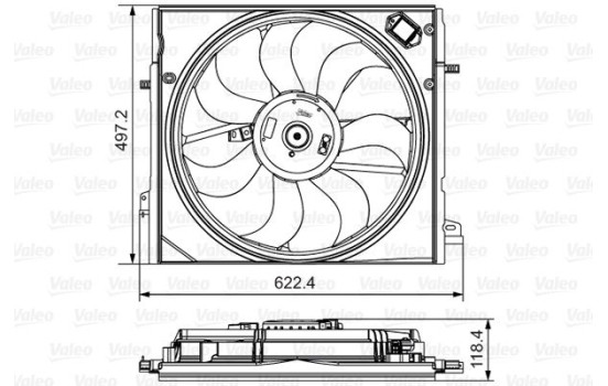 Cooling fan 698582 Valeo, Image 2