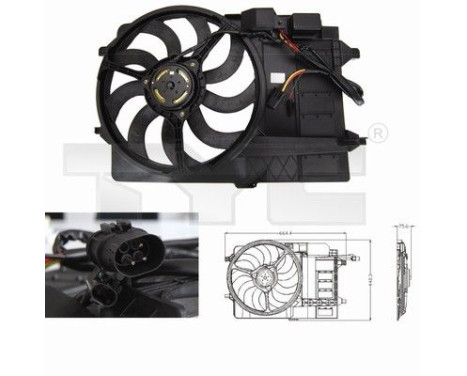 Cooling fan 803-0002 TYC