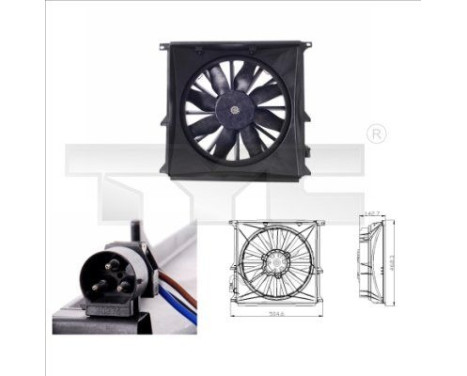 Cooling fan 803-0004 TYC