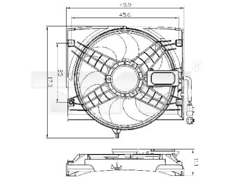 Cooling fan 803-0011 TYC