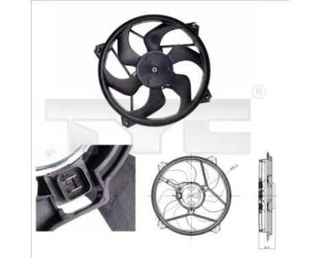 Cooling fan 805-0001 TYC