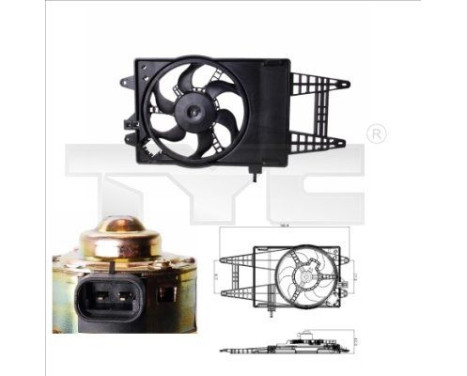 Cooling fan 809-0004 TYC