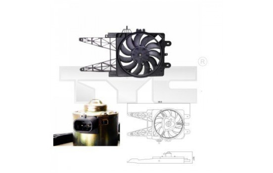 Cooling fan 809-0008 TYC