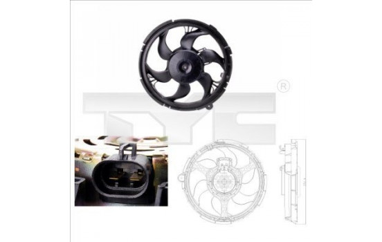 Cooling fan 809-0010 TYC