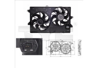 Cooling fan 810-0007 TYC
