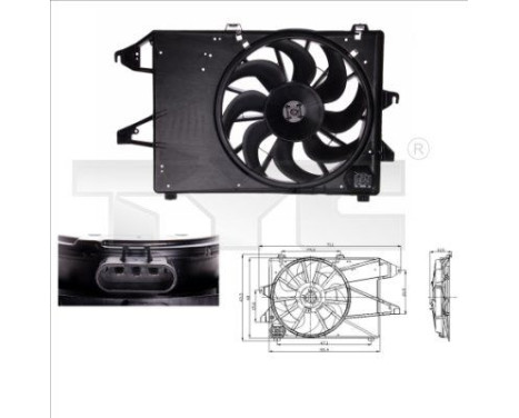 Cooling fan 810-0008 TYC
