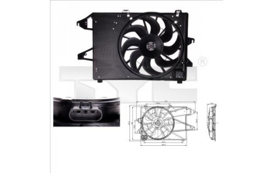 Cooling fan 810-0008 TYC