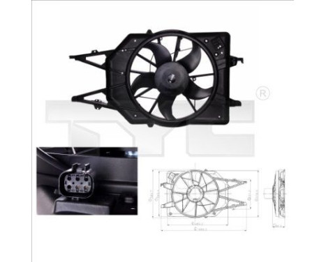 Cooling fan 810-0015 TYC