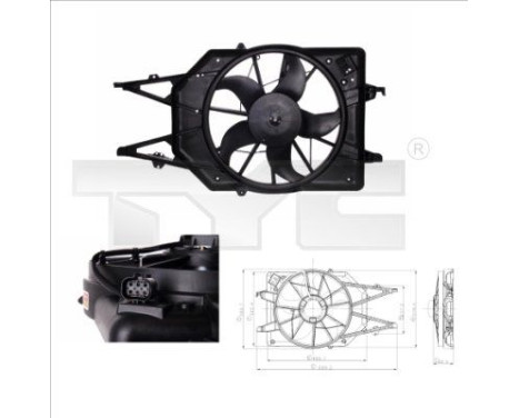 Cooling fan 810-0017 TYC