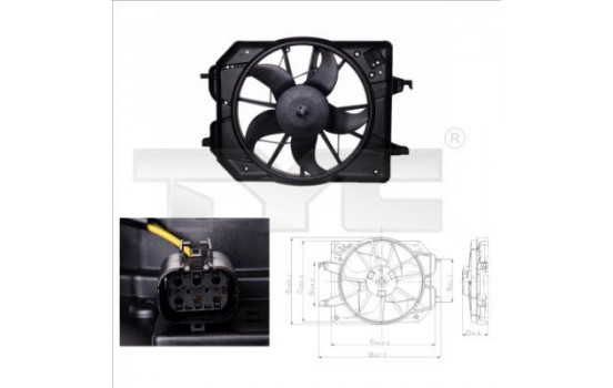 Cooling fan 810-0020 TYC