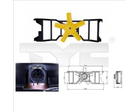 Cooling fan 810-0021 TYC