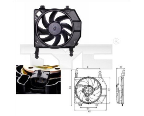Cooling fan 810-0022 TYC