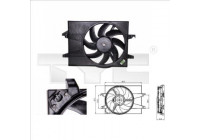 Cooling fan 810-0025 TYC