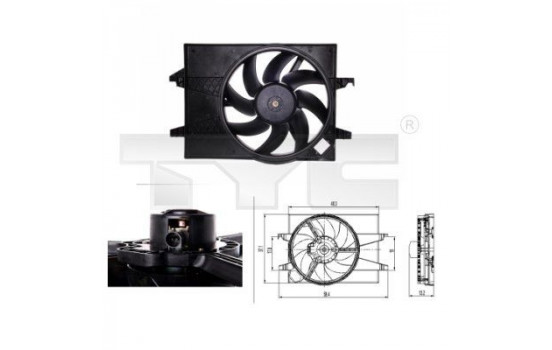 Cooling fan 810-0026 TYC