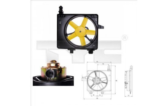 Cooling fan 810-0031 TYC