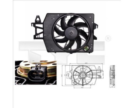 Cooling fan 810-0034 TYC