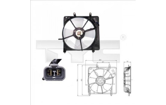 Cooling fan 812-0001 TYC
