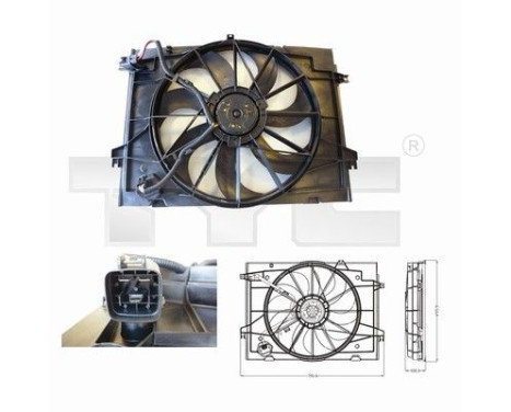 Cooling fan 817-0001 TYC