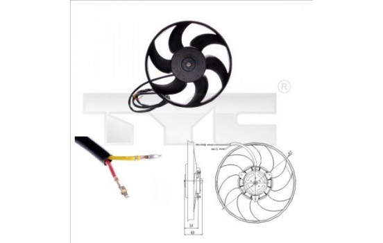 Cooling fan 826-0002 TYC