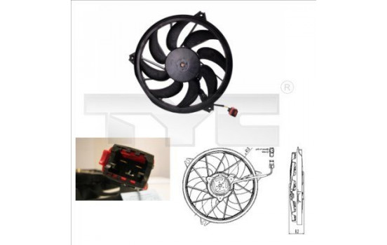 Cooling fan 826-0004 TYC