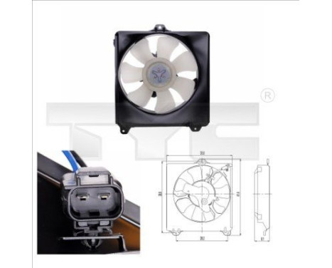 Cooling fan 836-0007 TYC