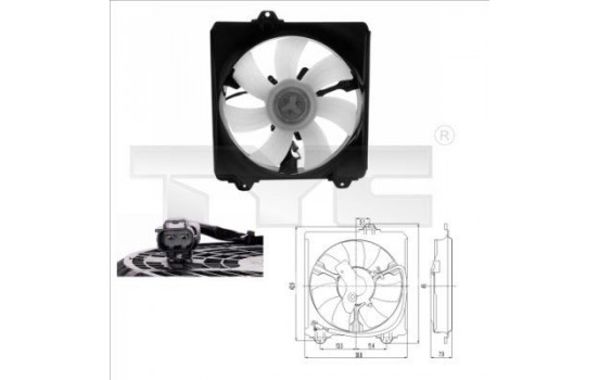 Cooling fan 836-0009 TYC