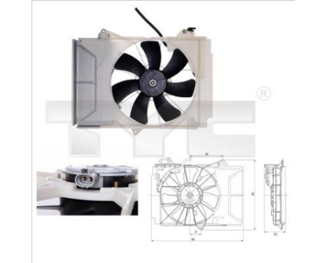 Cooling fan 836-0011 TYC