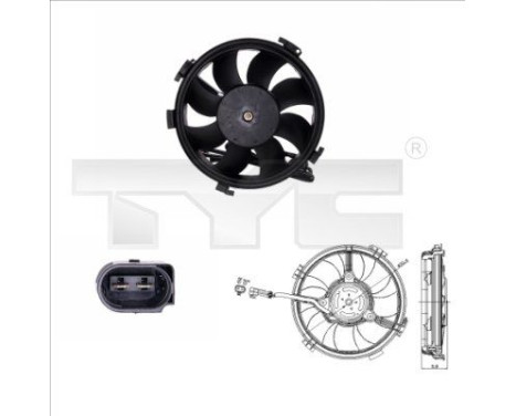 Cooling fan 837-0015 TYC