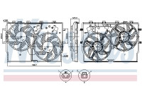Cooling fan 850002 Nissens