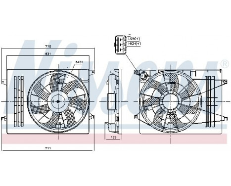 Cooling fan 850006 Nissens, Image 6