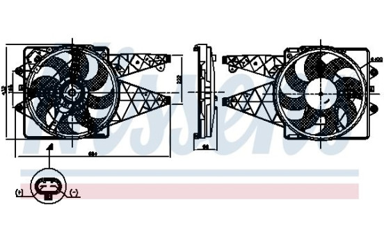 Cooling fan 850008 Nissens, Image 5