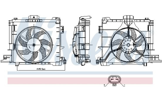 Cooling fan 850009 Nissens, Image 6