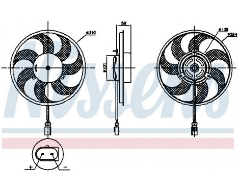 Cooling fan 850030 Nissens, Image 6