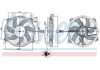 Cooling fan 850035 Nissens