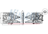 Cooling fan 850047 Nissens