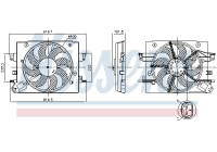 Cooling fan 850064 Nissens