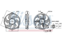 Cooling fan 850073 Nissens