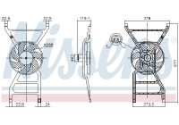 Cooling fan 850089 Nissens