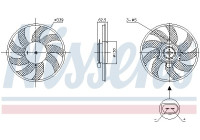 Cooling fan 850105 Nissens