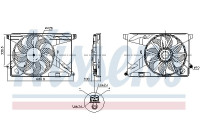 Cooling fan 850124 Nissens