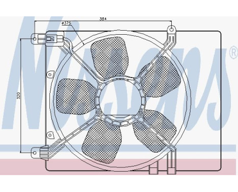 Cooling fan 85359 Nissens