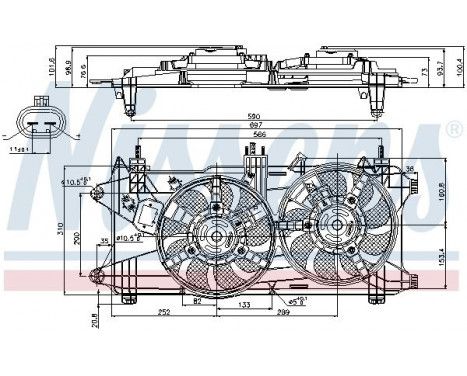 Cooling fan 85689 Nissens, Image 7
